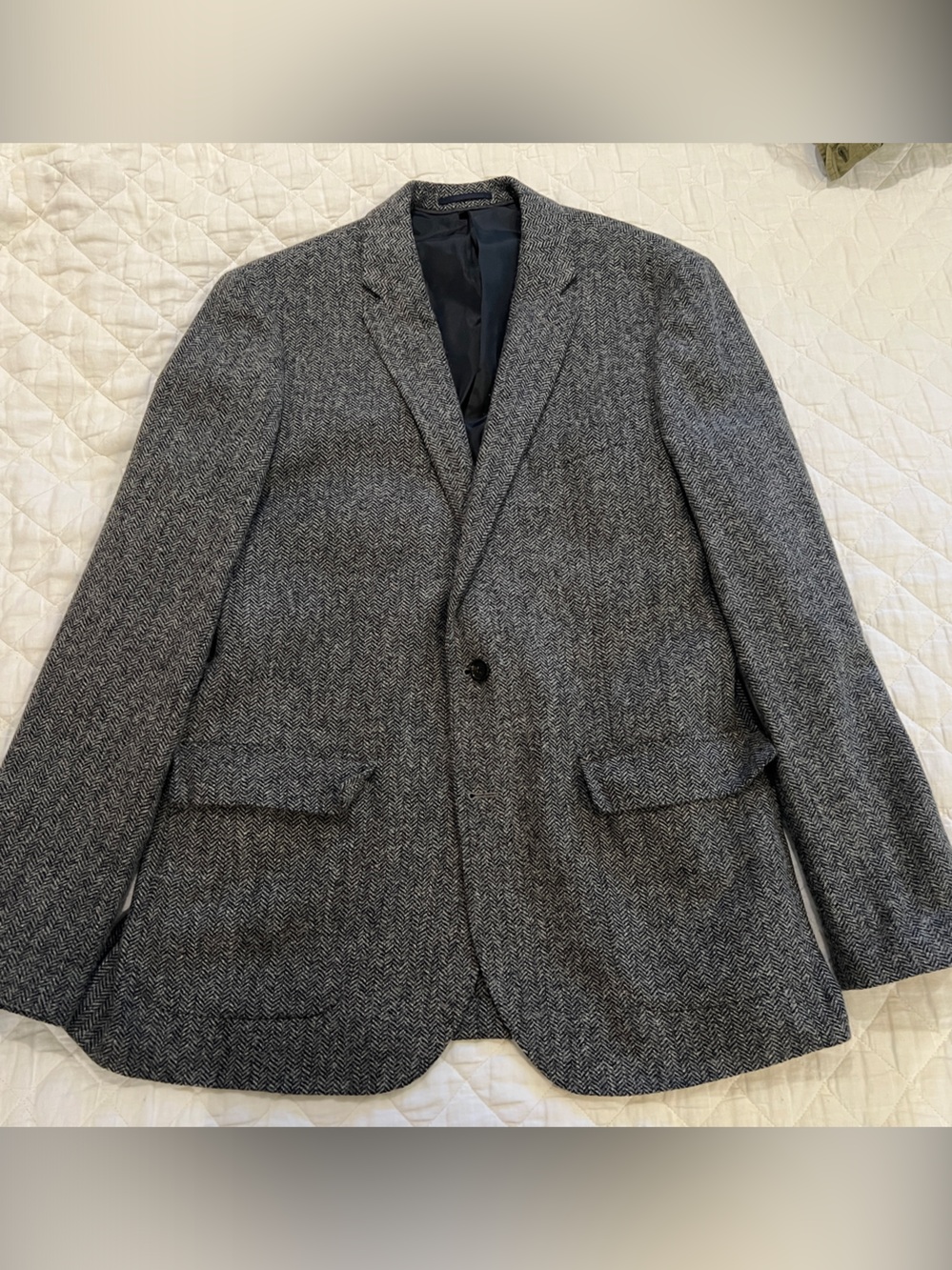 J. Crew Men's Herringbone Gray Sport Coat